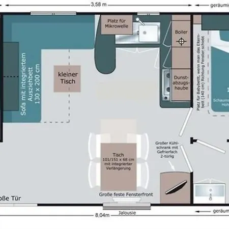 Mobilheim 4 Personen Mh10 Casa de Férias *